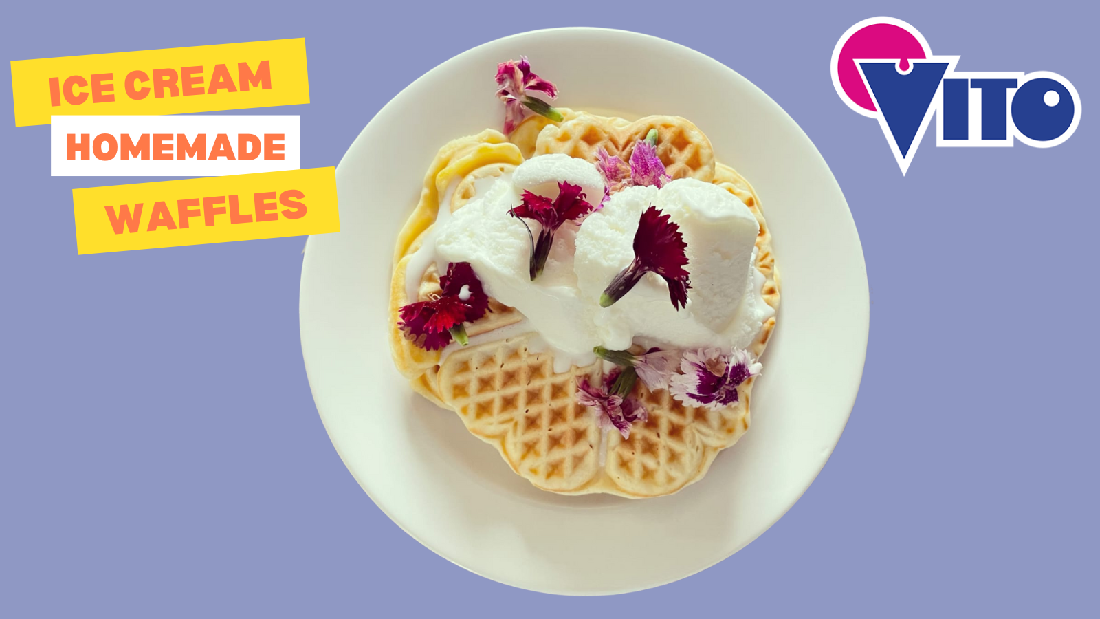 Ice Cream Homemade Waffles